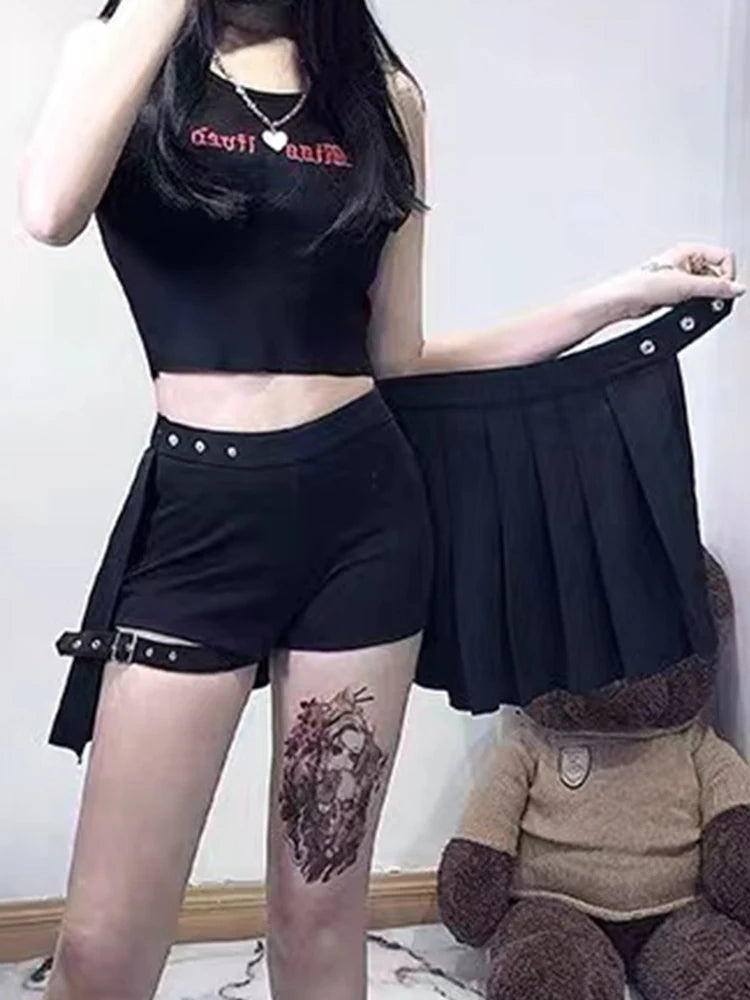 Goth Short Skirt