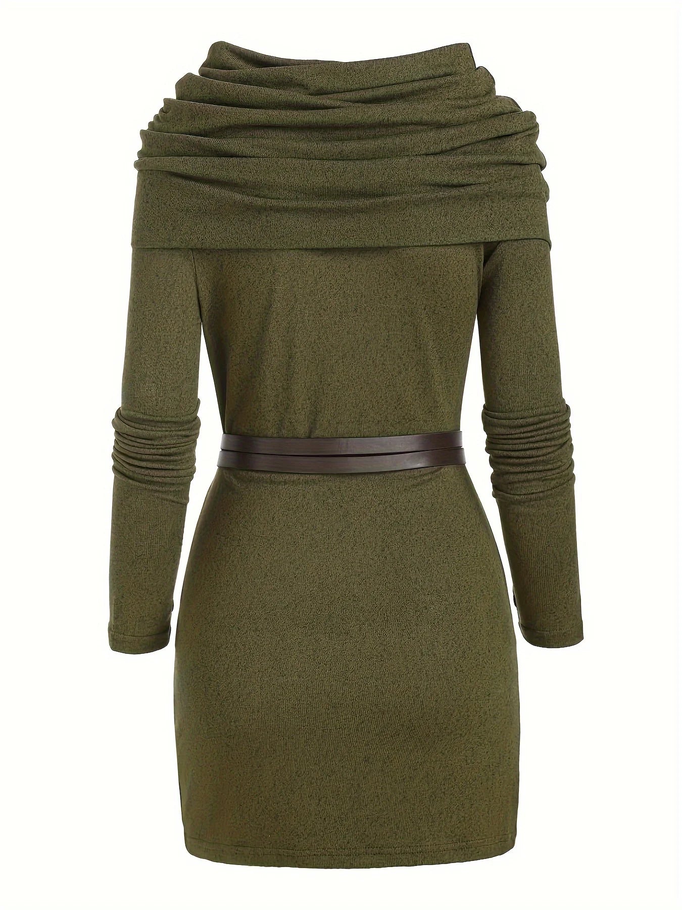 One-Color Knitted Dress