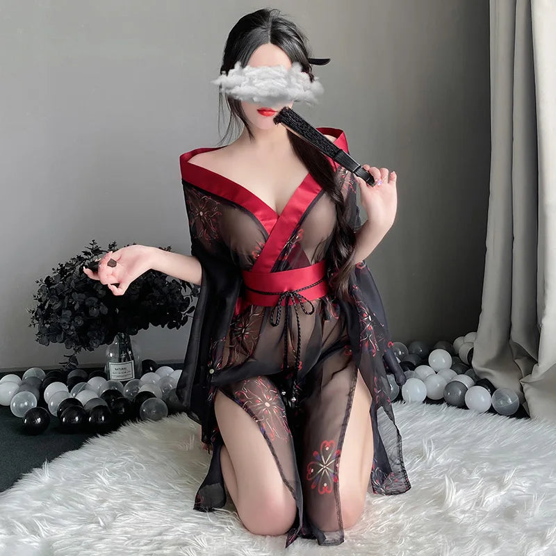 Kimono Black Bodysuit