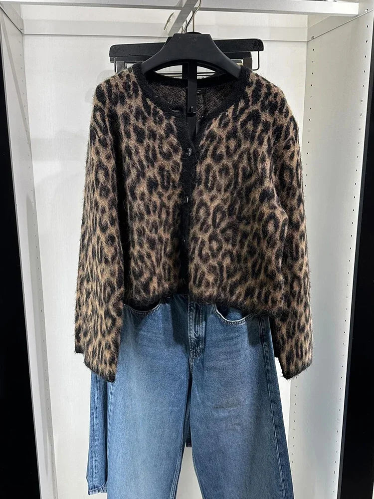 Feroza Leopard Cardigan
