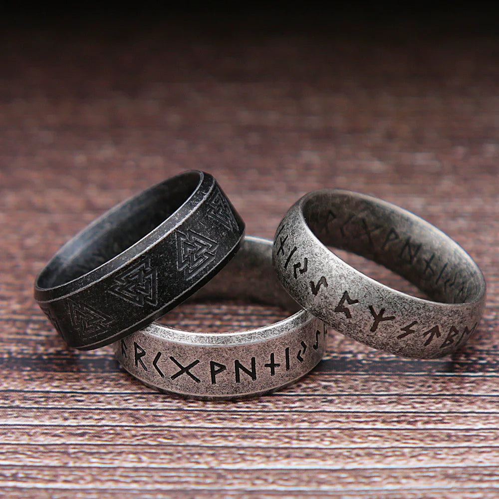 Fashion Retro Viking Rune Ring