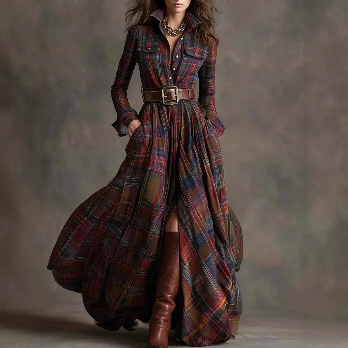 Shirt Maxi Dress Autumn