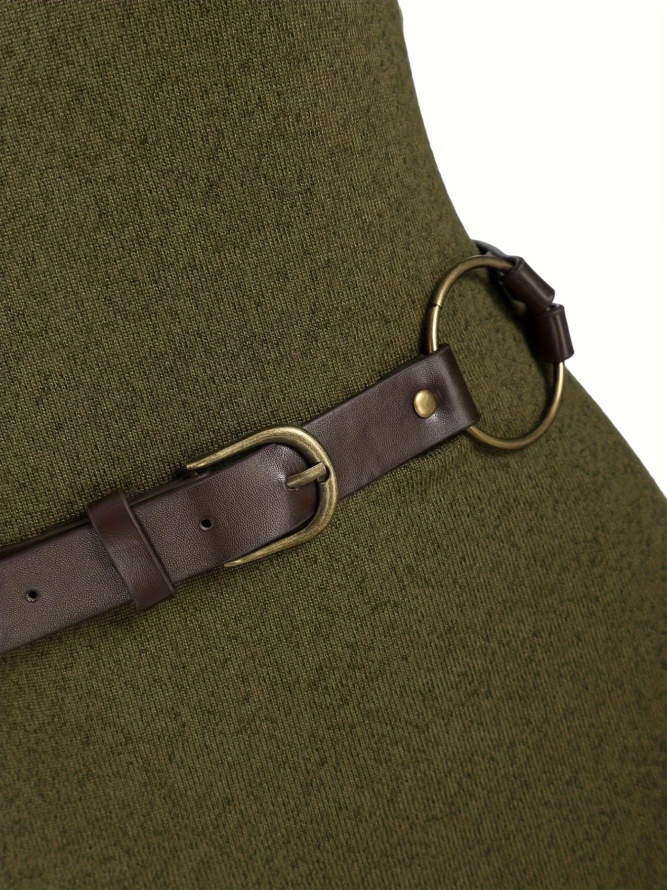 One-Color Knitted Dress