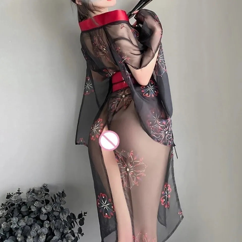 Kimono Black Bodysuit