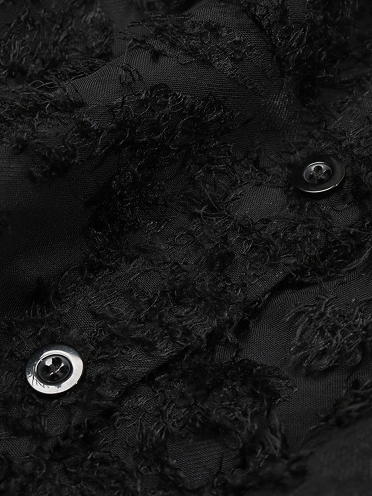 Loose Hollow Crochet Autumn Dress