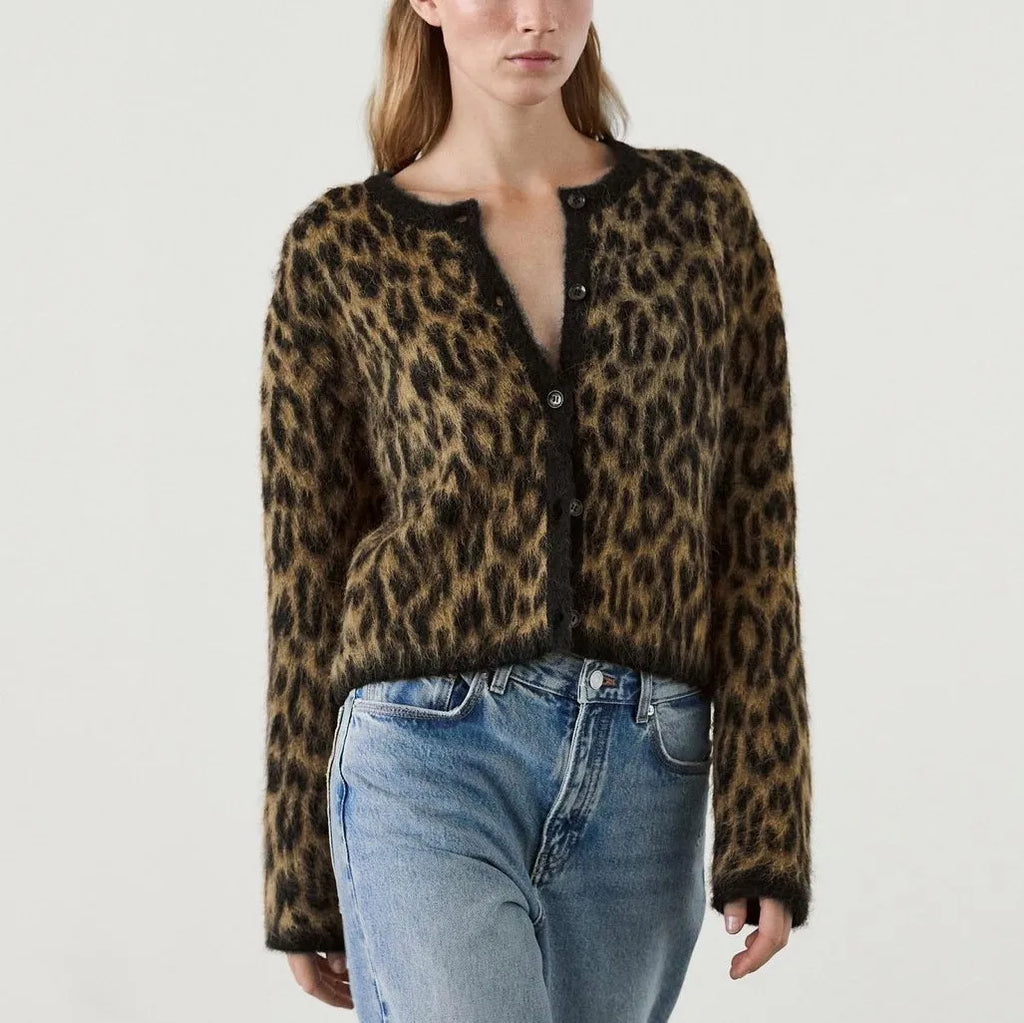 Feroza Leopard Cardigan