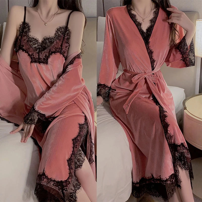 Pink Kimono Robe